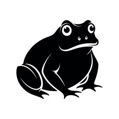 Toad Silhouette Vector Design