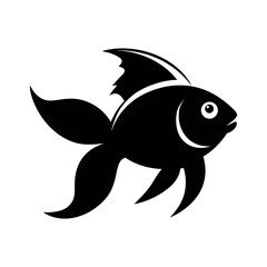 Goldfish Silhouette Vector Icon
