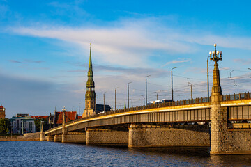 View overn the Daugava in Riga