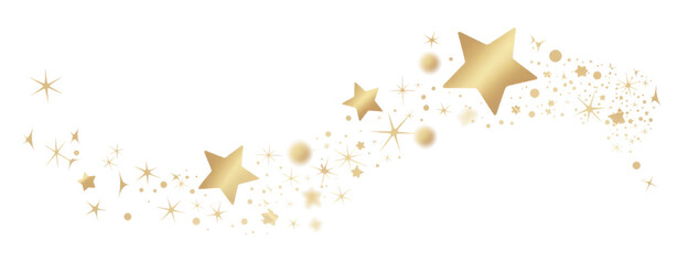 Christmas Star Shower: Captivating 3D Illustration of Falling Stars for the Holidays
