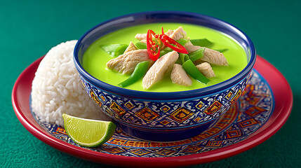 Thai Green Curry with rice 