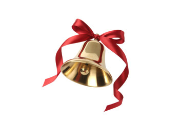 High-quality transparent PNG image of a delicate white bell with a flowing ribbon, ideal for graphic designers and crafters. Use this versatile asset to add a touch of whimsy to your projects