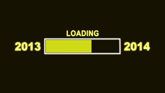 New Year T13 to T14 Loading Concept. Year Change Concept, New Year, Annual Plan, Growth Strategy, Business Planning.