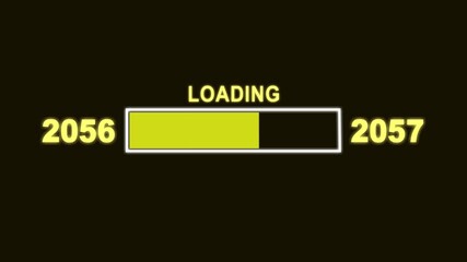 New Year T56 to T57 Loading Concept. Year Change Concept, New Year, Annual Plan, Growth Strategy, Business Planning.