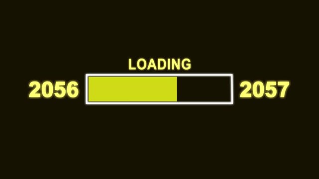 New Year T56 to T57 Loading Concept. Year Change Concept, New Year, Annual Plan, Growth Strategy, Business Planning.