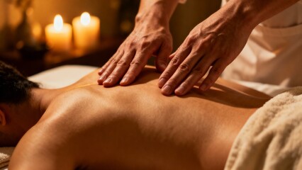 Spa massage: hands soothe, stress evaporates completely