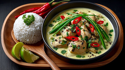 Thai Green Curry with rice 