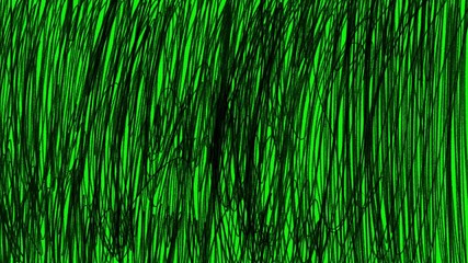 Chaotic Animated Scribble Lines Green Screen Transition. Fast Sketch Screen Wipe Effect.