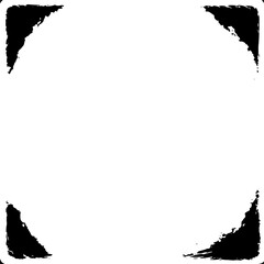 Creative abstract design featuring black and white textured borders with a central blank space for artistic expression