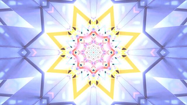 Seamless tunnel video vj loop screensaver with vibrant colors and dynamic patterns