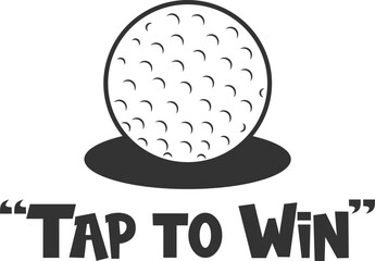 Logo design for a golf enthusiast brand, isolated on a white background