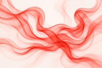 Abstract Red Smoke Swirls Background. Dynamic Fluid Lines Pattern for Design Projects