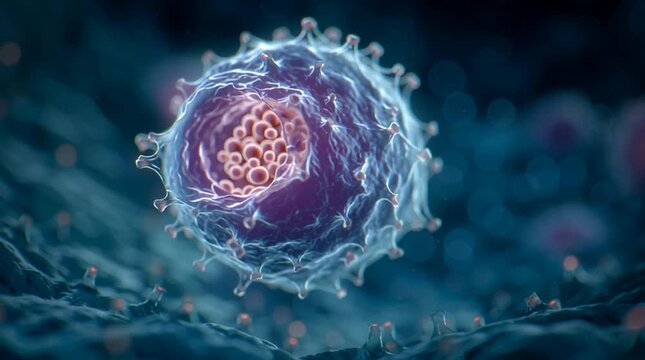 medical visualization of a human egg cell surrounded by the zona pellucida and corona radiata, rendered with soft pastel lighting and shallow depth of field for embryology education.