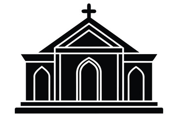 tabernacle vector icon silhouette