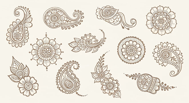 Mehndi Vector png