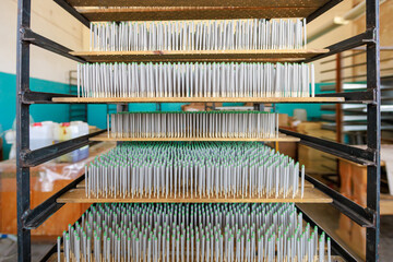 Matches are the product of a large modern factory.