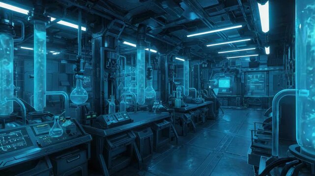 Laboratory interior featuring science equipment