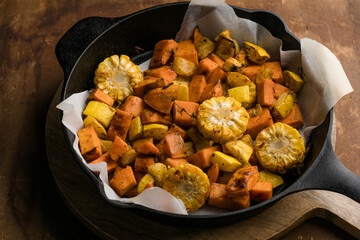 Roasted Vegetables in Pan
