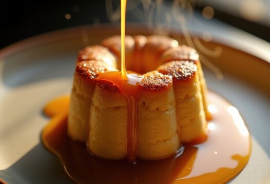 Decadent Caramel Bread Pudding Rich Decadence Comforting Texture Indulgent Dessert