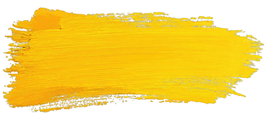 Bright, bold, textured yellow paint stroke