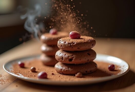 Layers of Luxurious Cocoa Infused Delight Shimmering in Rich Earthy Hues
