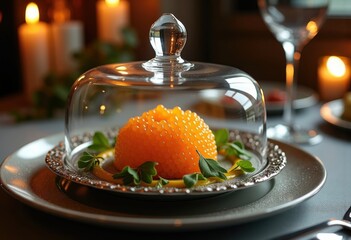 Opulent Caviar Presentation Fine Dining Sophistication Gourmet Indulgence Voluptuous Experience Luxury