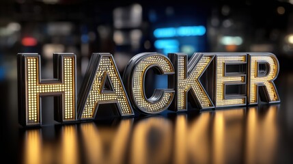 Error Message on Futuristic Screen Reveals Serious Cybersecurity Issue Involving Hacker Activity