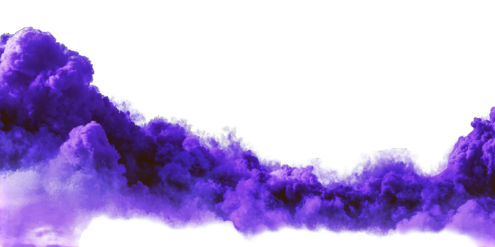 Purple cloud formations against a black background