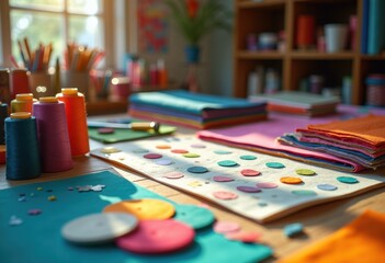 Fototapeta premium game, child, casino, gambling, poker, table, color, red, art, dice, colorful, green, paint, gamble, hand, luck, playing, board, toy, cards, leisure, play, closeup, school, drawing