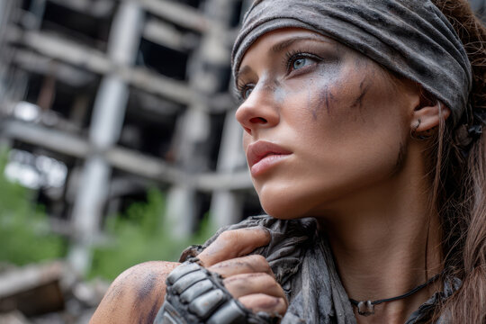 Survivor reflects on past while exploring abandoned urban ruins