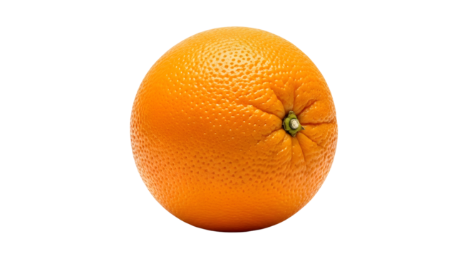 Fresh whole orange fruit on white background