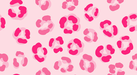 Abstract Pink Leopard Print Seamless Pattern for Fashion and Design Projects
