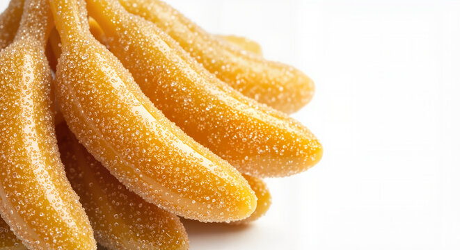 Gummy banana cluster made of glossy fruit-flavored caramel - Fruits made from gummy candies