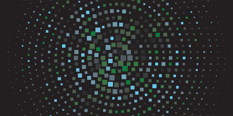 Dark Green, Yellow vector backdrop with rectangles, squares. Abstract gradient illustration with rectangles. Best design for your ad, poster, banner.