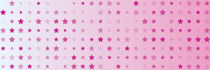 Pink stars scatter on a white background