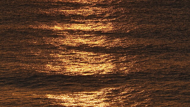 Sunset. Sunrise. Golden waves.