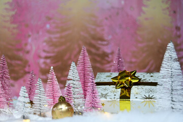 christmas tree and decorations