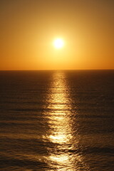 Sunset. Sunrise. Golden waves.