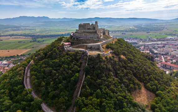The Fortress of Deva (Romanian: Cetatea Devei, Hungarian: D&eacute;va v&aacute;ra) is a fortress located in the city of Deva, Hunedoara County, Romania, on top of a volcanic hill.