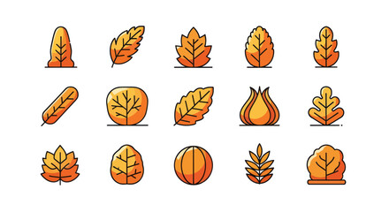 Assortment of sweet treats and desserts in colorful cartoon style