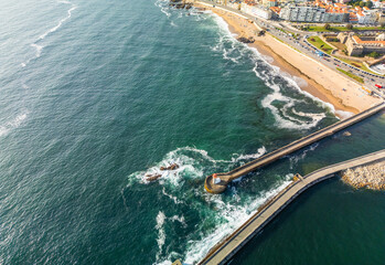 Farolim de Felgueiras - Porto, aerial view