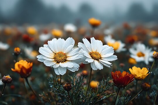 Freshly bloomed purple fynbos flower close-up high resolution picture