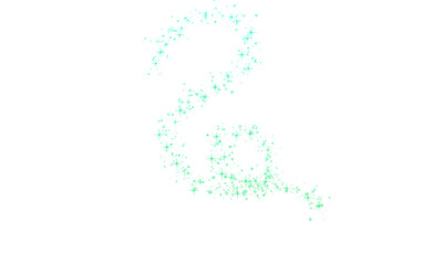 Abstract fairy dust illustration sparkling glitter particles isolated on white background