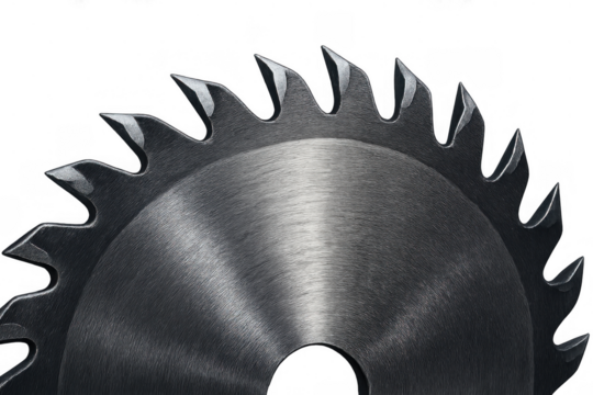 Circular saw blade featuring sharp carbide teeth, essential cutting tool for various industrial and diy projects, isolated