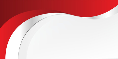 Red curve on a white background vector