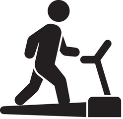 Person running on a treadmill for cardio workout