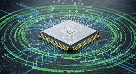 Advanced Microchip for AI, The Future of Computing Technology on Display