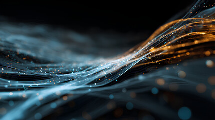 Big data technology data science analysis artificial intelligence generative ai deep learning machine learning algorithm neural flow network analytics innovation abstract futuristic. 3d rendering. 