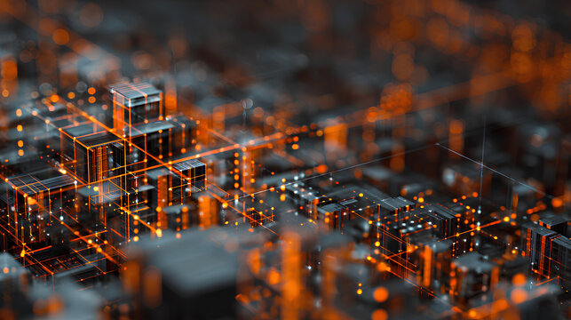 Big data technology data science analysis artificial intelligence generative ai deep learning machine learning algorithm neural flow network analytics innovation abstract futuristic. 3d rendering. 