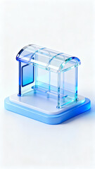 3d render of a modern building